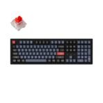 Keychron K10 Pro QMK VIA Wireless Custom Mechanical Keyboard Full Size for Mac Windows Linux hot-swappable with MX Switch RGB Backlight with Keychron K pro switch Red