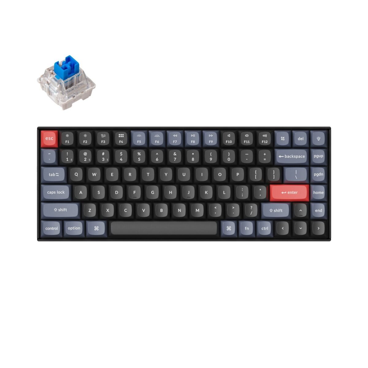 Keychron K2 Pro QMK/VIA Wireless Mechanical Keyboard for Mac Windows PBT keycaps PCB screw-in stabilizer hot-swappable blue switch