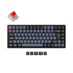 Keychron K2 Pro QMK VIA custom mechanical keyboard 75 percent layout PBT Keycaps hot-swappable Keychron K Pro switch red ISO Swiss layout