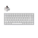 Keychron K2 Pro QMK VIA custom mechanical keyboard 75 percent layout aluminum white Mac Windows Linux hot-swappable Keychron K Pro switch brown