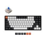 Keychron K2 hot-swappable wireless mechanical keyboard for Mac Windows iOS Gateron switch blue with type-C RGB white backlight aluminum frame