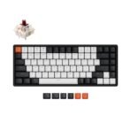 Keychron K2 hot-swappable wireless mechanical keyboard for Mac Windows iOS Gateron switch brown with type-C RGB white backlight aluminum frame