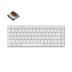 Keychron K3 Pro QMK/VIA ultra-slim custom mechanical keyboard Shell White 75 percent layout for Mac Windows Linux low-profile Gateron brown