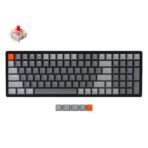 Keychron K4 Version 2 Hot-swappable Wireless Mechanical Keyboard, 100-keys layout for Mac Windows iOS with Gateron red switch with type-C RGB or white backlight aluminum frame