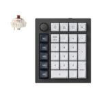 Keychron Q0 Max QMK/VIA custom number pad fully assembled knob full aluminum black frame for Mac Windows RGB backlight with hot-swappable Gateron Jupiter switch  brown