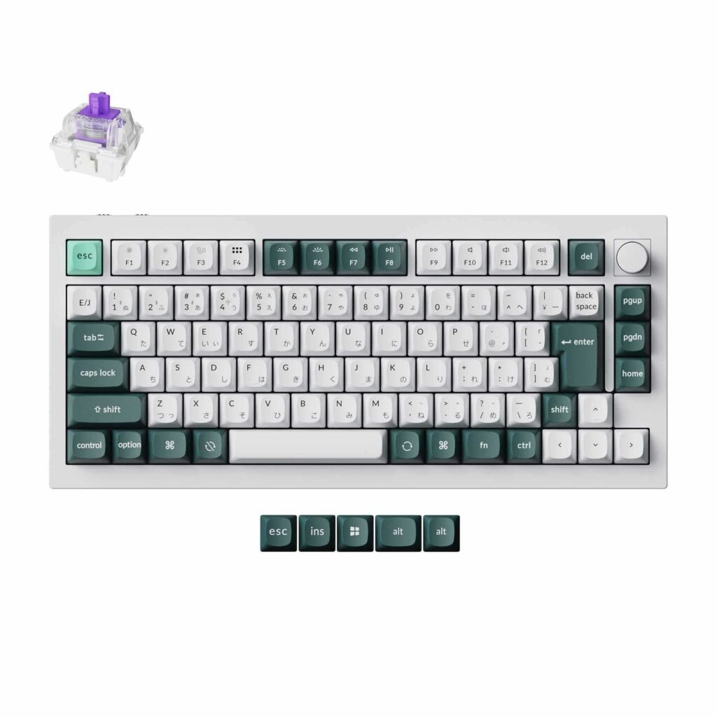 Keychron Q1 HE QMK Wireless Custom Keyboard Shell White JIS Layout