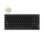 Keychron Q1 Pro QMK/VIA wireless custom mechanical keyboard 75 percent layout aluminum black keycaps for Mac WIndows Linux RGB backlight hot-swappable K Pro banana