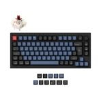 Keychron Q1 QMK VIA Custom Mechanical Keyboard 75 Percent For Mac Windows UK ISO Layout Gateron G Pro Brown Switch