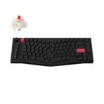 Keychron Q10 Max QMK VIA Wireless Custom Mechanical Keyboard 75% Layout Aluminum Black Side-Printed PBT Keycaps for Mac Windows Linux Gateron Jupiter Red