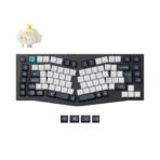Keychron Q10 Pro QMK/VIA wireless custom mechanical keyboard 75 percent Alice layout full aluminum black  for Mac Windows Linux Gateron Jupiter banana ISO Nordic layout