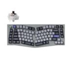 Keychron Q10 Pro QMK/VIA wireless custom mechanical keyboard 75 percent Alice layout full aluminum grey frame for Mac Windows Linux with RGB backlight hot-swappable K Pro brown