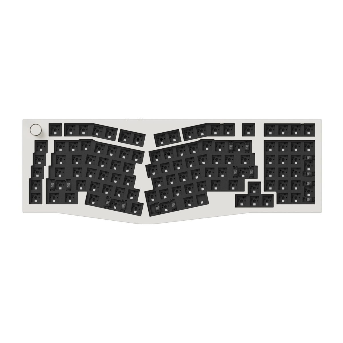 Keychron Q13 Max QMK Wireless Custom Mechanical Keyboard 96 percent Alice Layout Aluminum White Fully Assembled Knob For Mac Windows Linux Barebone