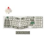 Keychron Q13 Max QMK Wireless Custom Mechanical Keyboard 96 percent Alice Layout Aluminum White Fully Assembled Knob For Mac Windows Linux Gateron Jupiter Red