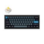 Keychron Q4 Pro QMK/VIA wireless custom mechanical keyboard 60 percent layout full aluminum black frame for Mac WIndows Linux with RGB backlight and hot-swappable K Pro switch banana