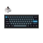 Keychron Q4 Pro QMK/VIA wireless custom mechanical keyboard 60 percent layout full aluminum black frame for Mac WIndows Linux with RGB backlight and hot-swappable K Pro switch brown