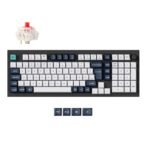 Keychron Q5 Max QMK/VIA wireless custom mechanical keyboard 96 percent layout full aluminum black for Mac Windows Linux Gateron Jupiter red ISO German layout