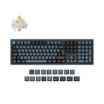 Keychron Q6 Pro QMK/VIA wireless custom mechanical keyboard full-size layout aluminum black for Mac Windows Linux RGB hot-swappable K Pro switch banana ISO German layout