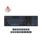 Keychron Q6 QMK VIA custom mechanical keyboard full size aluminum black frame knob German ISO DE layout for Mac Windows Hot Swappable Gateron G Pro Red