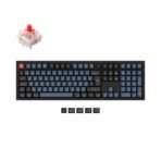 Keychron Q6 QMK VIA custom mechanical keyboard full size aluminum black frame knob French ISO layout for Mac Windows Hot Swappable Gateron G Pro Red