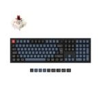 Keychron Q6 QMK VIA custom mechanical keyboard full size aluminum black frame knob Nordic ISO layout for Mac Windows Hot Swappable Gateron G Pro Brown