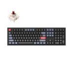 Keychron Q6 QMK VIA custom mechanical keyboard full size 100 percent layout full aluminum black frame for Mac Windows RGB backlight with hot swappable Gateron G Pro switch brown