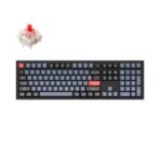 Keychron Q6 QMK VIA custom mechanical keyboard full size 100 percent layout full aluminum black frame knob for Mac Windows RGB backlight with hot swappable Gateron G Pro switch red