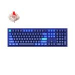 Keychron Q6 QMK VIA custom mechanical keyboard full size 100 percent layout full aluminum blue frame B knob for Mac Windows RGB backlight with hot swappable Gateron G Pro switch red