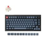 Keychron V1 Max QMK/VIA Wireless Custom Mechanical Keyboard 75% Layout Fully Assembled Knob for Mac Windows Linux Gateron Jupiter Red ISO UK layout