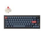 Keychron V2 Max QMK Wireless Custom Mechanical Keyboard 65 Percent Layout Fully Assembled Knob for Mac Windows Linux Gateron Jupiter Red