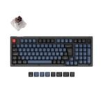 Keychron V5 QMK VIA custom mechanical keyboard 96 percent layout frosted black knob Mac Windows Nordic ISO layout hot swappable Keychron K Pro brown