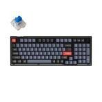 Keychron V5 Custom Mechanical Keyboard knob version frosted black QMK/VIA 96 percent layout hot-swappable