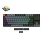 Keychron K1 Version 6 Ultra Slim Wireless Mechanical Keyboard Swiss-ISO Low Profile Yellow Switch