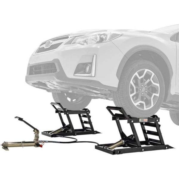 Black Widow Hydraulic Underbody Access Car Lift with Ramp – 3,000 lb. per pair Capacity